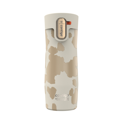 Contigo x Ally Love West Loop 3.0 Vacuum-Insulated Stainless Steel Travel Mug with AUTOSEAL Easy-Clean Lid, 16 oz (473 mL), Oatmilk