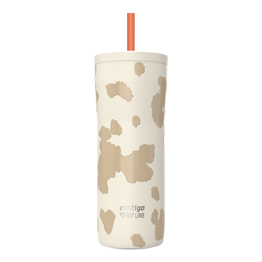 Contigo x Ally Love Streeterville 2.0 Stainless Steel Tumbler with Straw, 24 oz (709 mL), Oatmilk