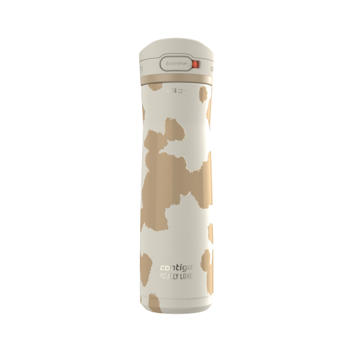Contigo Ally Love Jackson Chill 2.0 Stainless Steel Water Bottle with AUTOPOP Lid 24 oz, Oatmilk