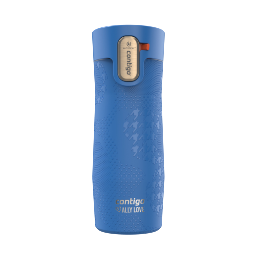 Contigo x Ally Love West Loop 3.0 Vacuum-Insulated Stainless Steel Travel Mug with AUTOSEAL Easy-Clean Lid, 16 oz (473 mL), Stellar Jay