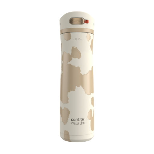 Contigo x Ally Love Ashland Chill 2.0 Stainless Steel Water Bottle with AUTOSPOUT Lid, 24 oz (709 mL), Oatmilk