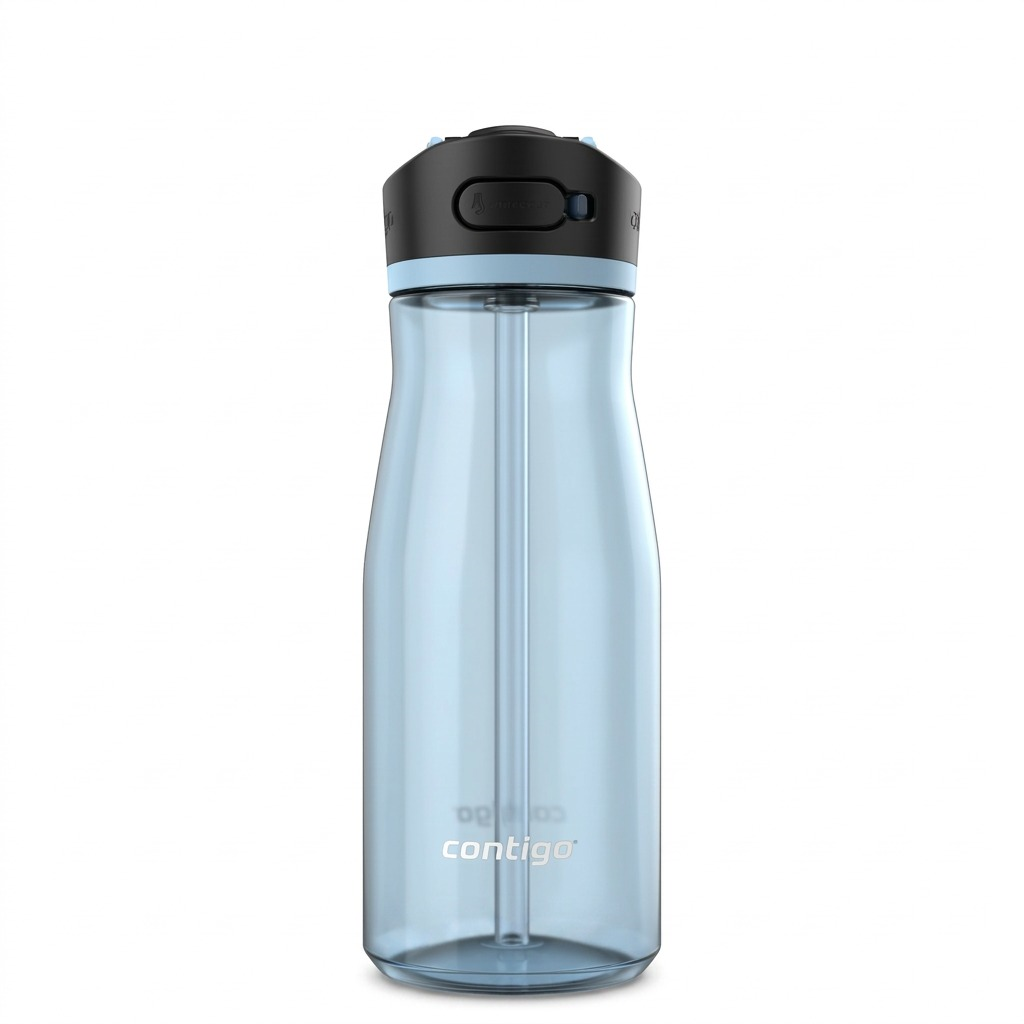 Pure, high-resolution hero shot of the Contigo Ashland 2.0 32oz water bottle in Glacier.