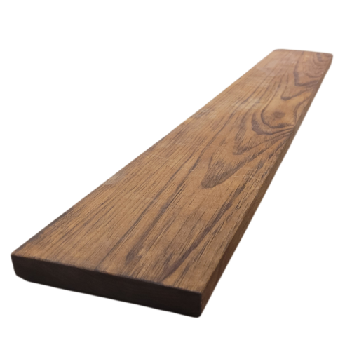Solid Wood Shelf 60"L x 10"D x 2"T Whiskey Brown