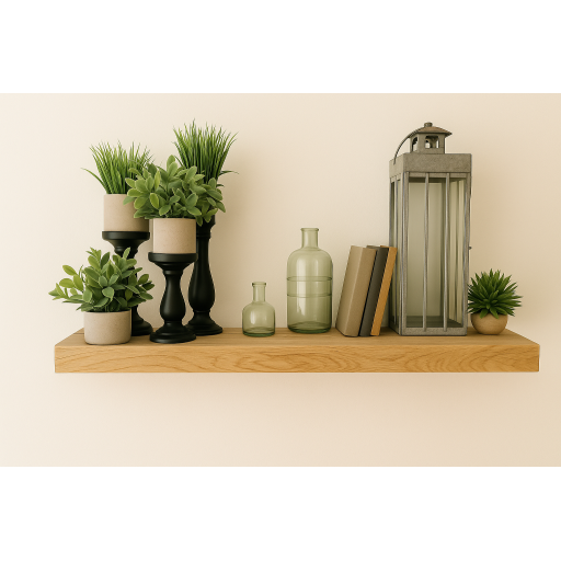 Shelf Floating 36X8X2 with hardware Honey