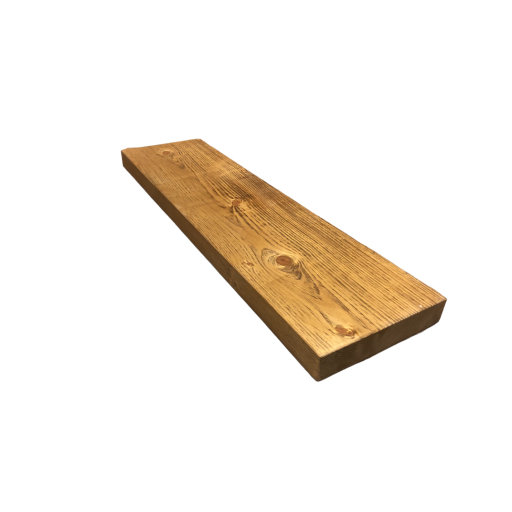 Solid Wood Shelf 48"L x 8"D x 2"T Honey